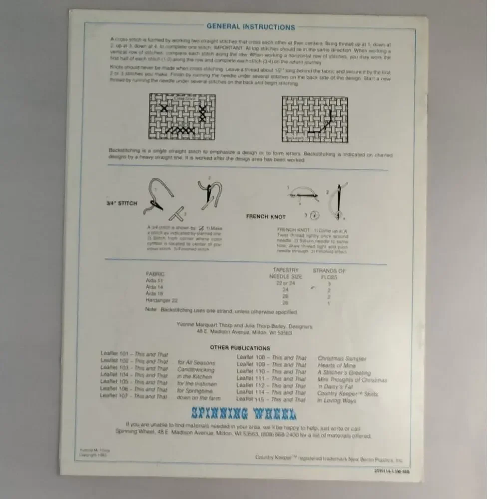Spinning Wheel This and That Country Keeper Skirts Cross Stitch Patterns